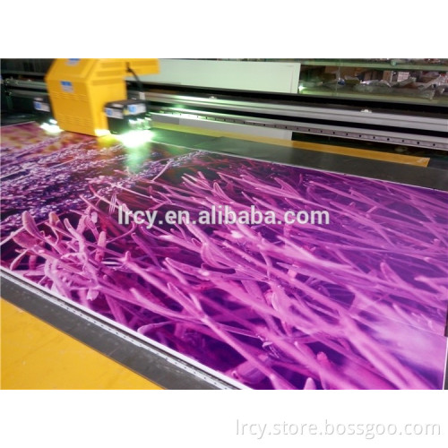 colorful high speed large format 2.5m*1.3m uv flatbed printer for wall paper , pvc wall printing machine
